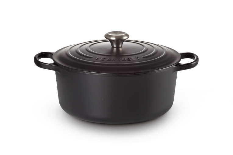 Le Creuset - brytfanna żeliwna emaliowana Signature okrągła 26 cm 5,3 l czarna