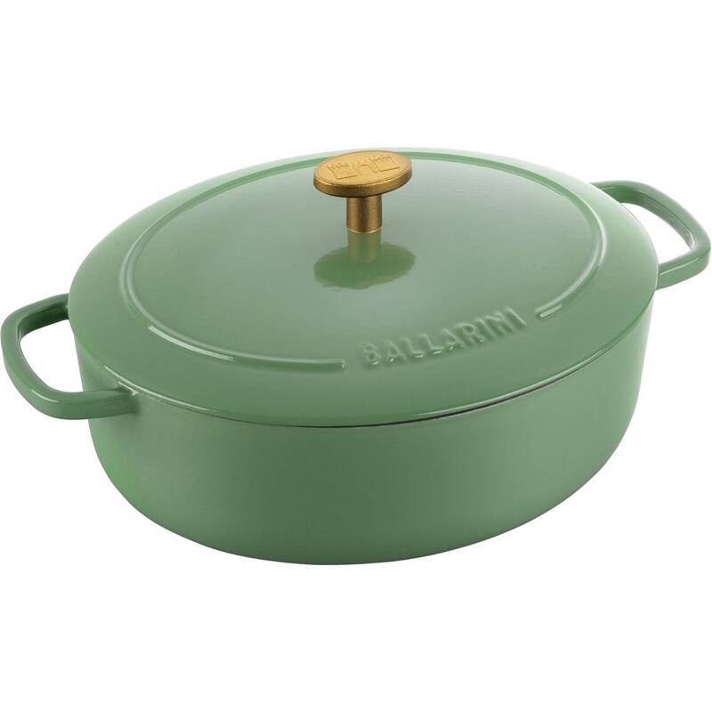 Ballarini - garnek żeliwny owalny 2.2 ltr, zielony Bellamonte