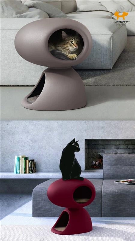 United Pets - Legowisko dla kota CAT CAVE, czerwone