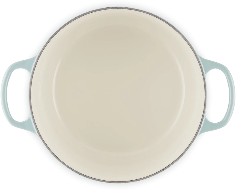 Le Creuset - garnek żeliwny emaliowany Signature okrągła 24 cm 5 l Sea Salt