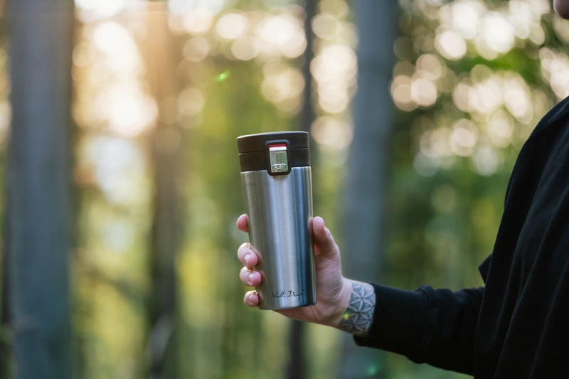 Vialli Design - Kubek termiczny 400ml FUORI stal mat