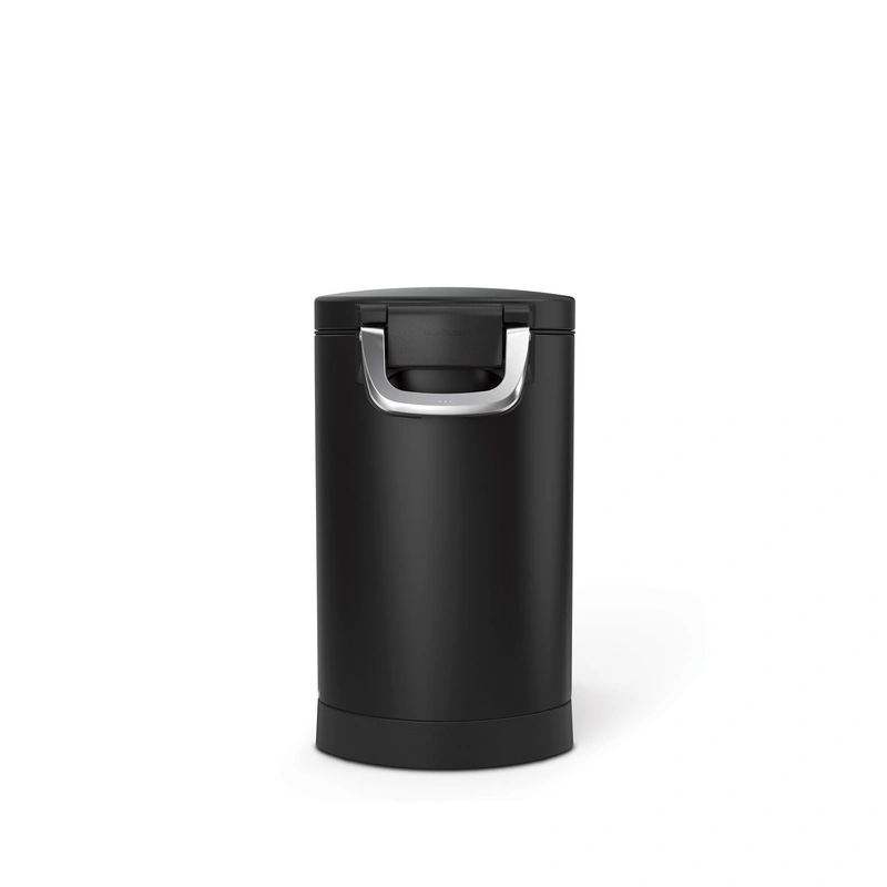 Simplehuman - Pojemnik na karmę dla zwierząt 25 l- matowa czarna stal