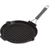 Staub - patelnia grillowa  żeliwna okrągła czarna 27 cm 