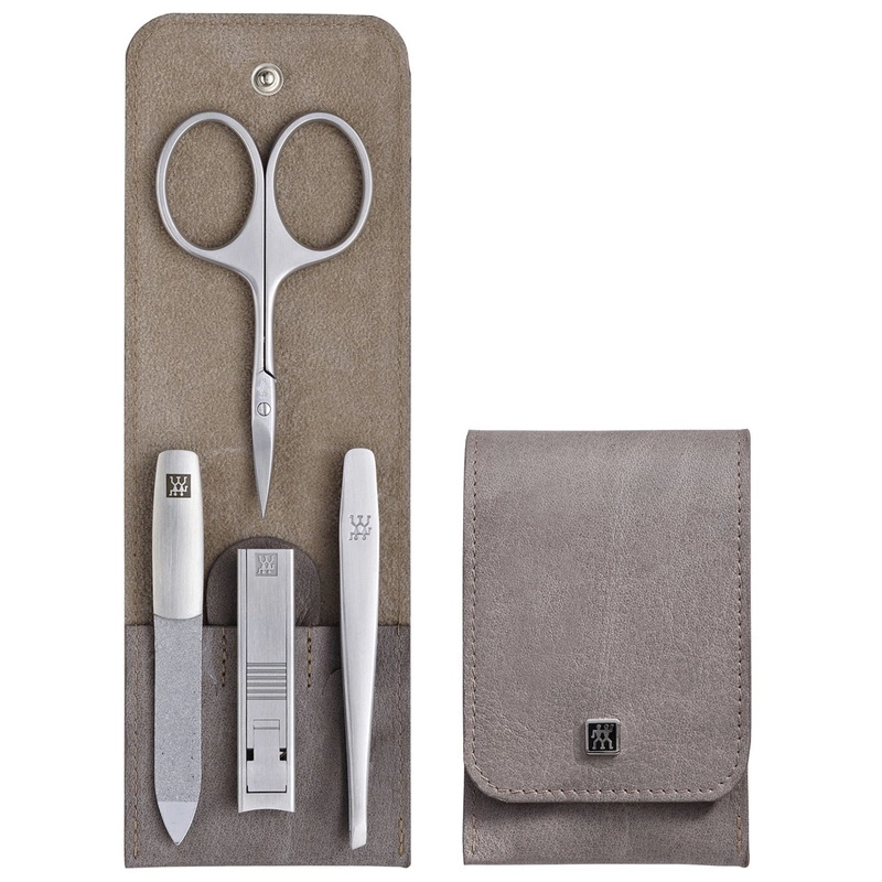Zwilling - zestaw do manicure - taupe, 4 elementy Twinox