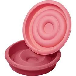 Lurch - forma na tort z sercem, 2 el., silikon, śred. 21 cm FlexiForm