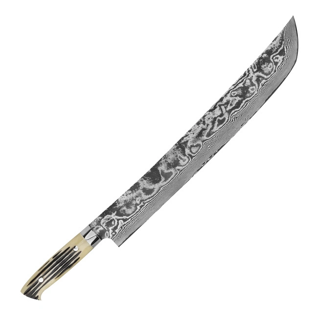 Takeshi Saji - WBB R-2 Damascus Nóż Sakimaru 39 cm