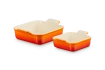 Le Creuset  - Zestaw 2 Form Kwadratowych do Zapiekania13 / 20 cm Płomienny