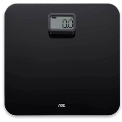 ADE - waga łazienkowa na dynamo, do 150 kg, 31 x 30 cm, czarna