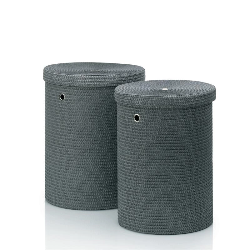 Kela - kosz na pranie, 2 szt., szary Rimossa