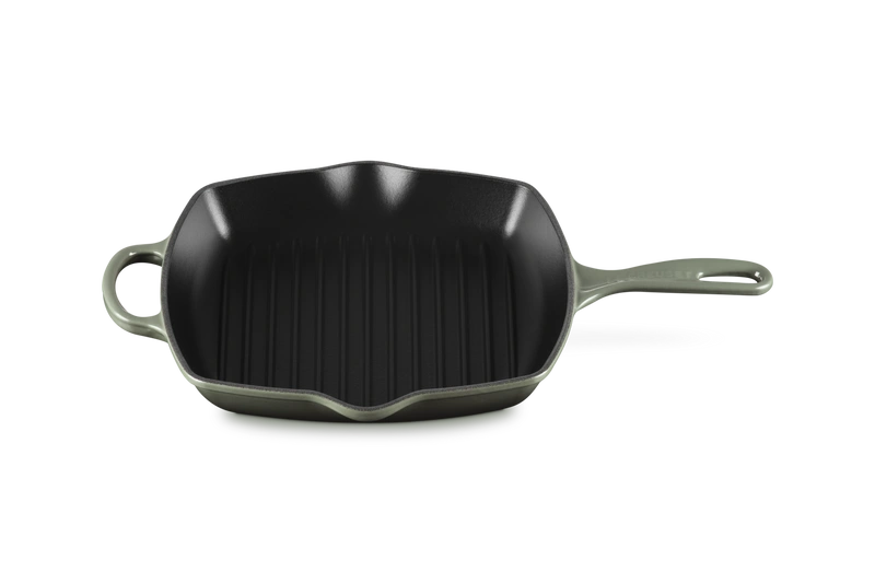 Le Creuset - patelnia żeliwna grillowa z dwoma uchwytami 26 cm thyme