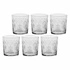 La Porcellana Bianca - zestaw 6 szklanek z grubym dnem woliera 350 ml Babila