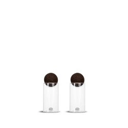 Sagaform - zestaw do soli i pieprzu, 2 szt., szkło borokrzemowe/korek, śred. 4,5 x 11,5 cm Nature