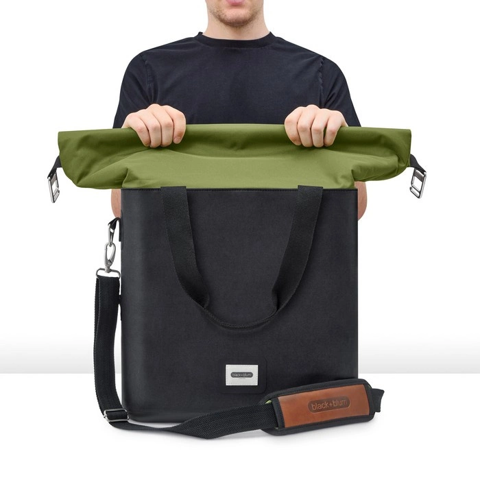 Black+Blum - Cooler bag, czarny/kolor mchu, NEW