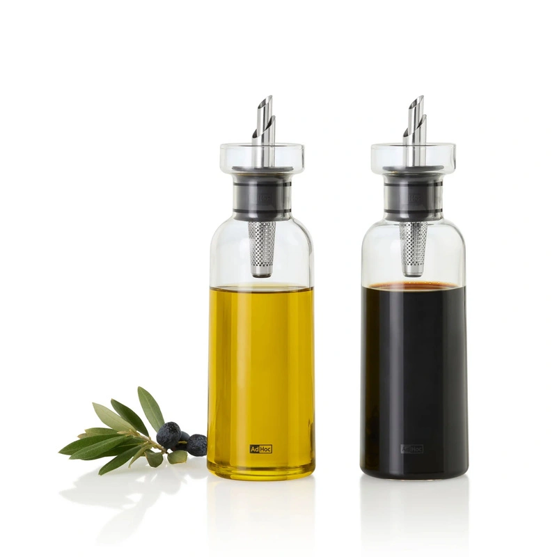 AdHoc - Zestaw 2 dyspenserów do oliwy/octu AROMA POUR 300ml