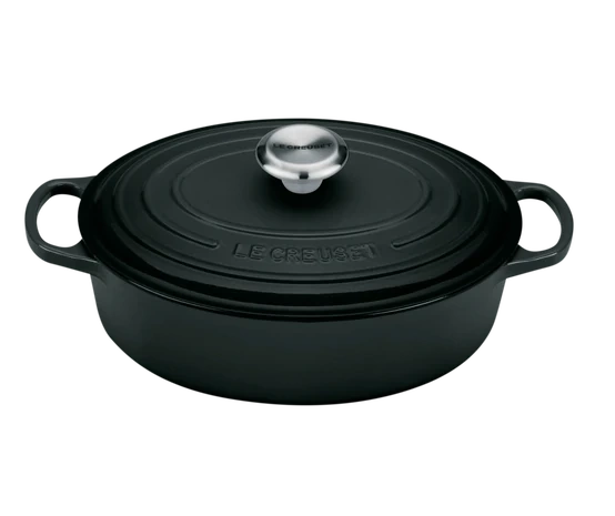 Le Creuset - brytfanna żeliwna emaliowana Signature 27 cm 3,4 l czarna