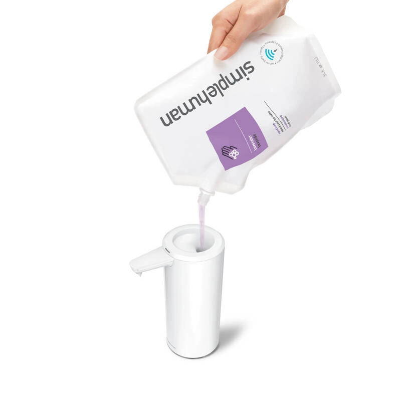 simplehuman - Dozownik do mydła bezdotykowy, 266 ml; biały