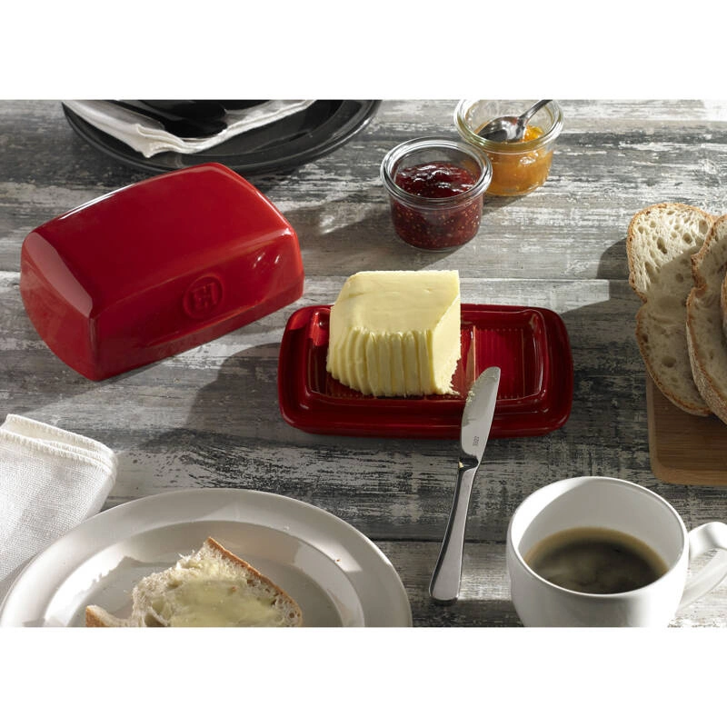 Emile Henry - Maselnica ceramiczna - czerwony