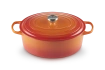 Le Creuset - brytfanna żeliwna emaliowana Signature owalna 33 cm 7,5 l płomienna