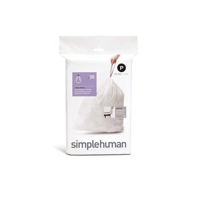 simplehuman - Worki na śmieci 20 szt. - rozm. P 50-60L