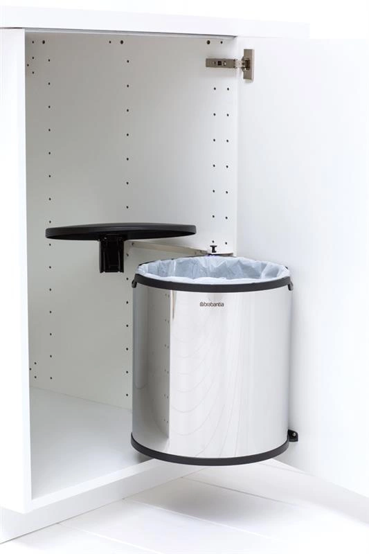 Brabantia - kosz szafkowy De Luxe 15 L stal błyszcząca
