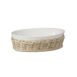 La Porcellana Bianca - wiklinowy kosz na owalne naczynie do zapiekania 15 cm Midollino