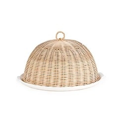 La Porcellana Bianca - wiklinowy klosz 28 cm Midollino