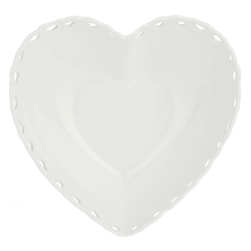 La Porcellana Bianca - zdobiona miska serce 20 cm Valentino