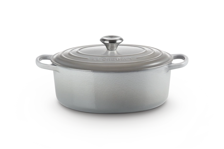 Le Creuset - brytfanna żeliwna Signature 29 cm 4,7 l misty grey