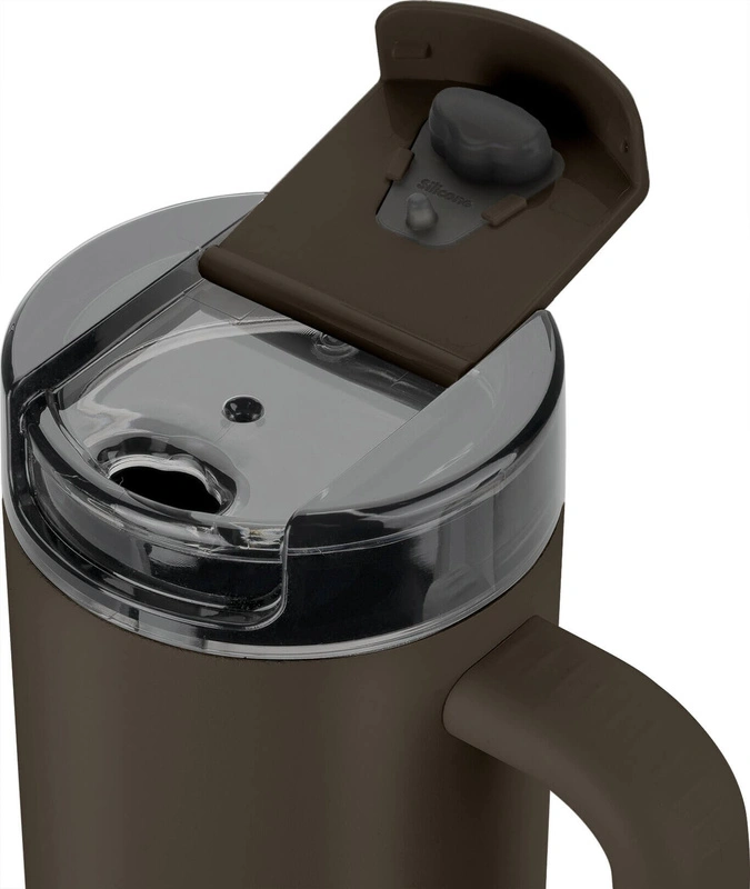 Zwilling - THERMO PLUS Kubek termiczny ze słomką - 900 ml, brązowy