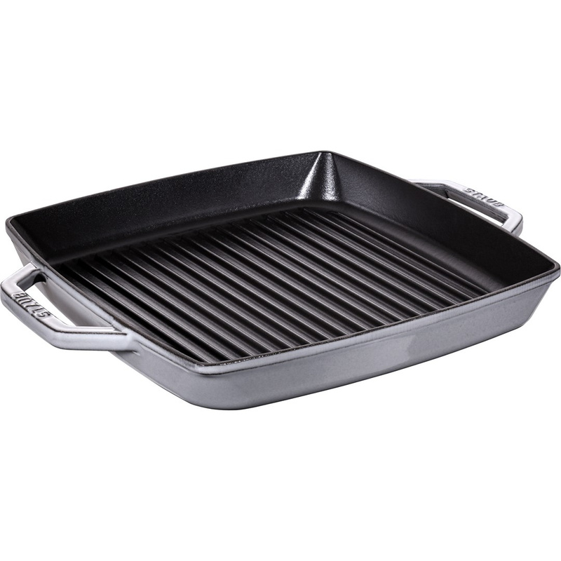 Staub - patelnia żeliwna kwadratowa 33 cm szara