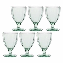 Rose&Tulipani - zestaw 6 kieliszków 300 ml jasnozielony Amami