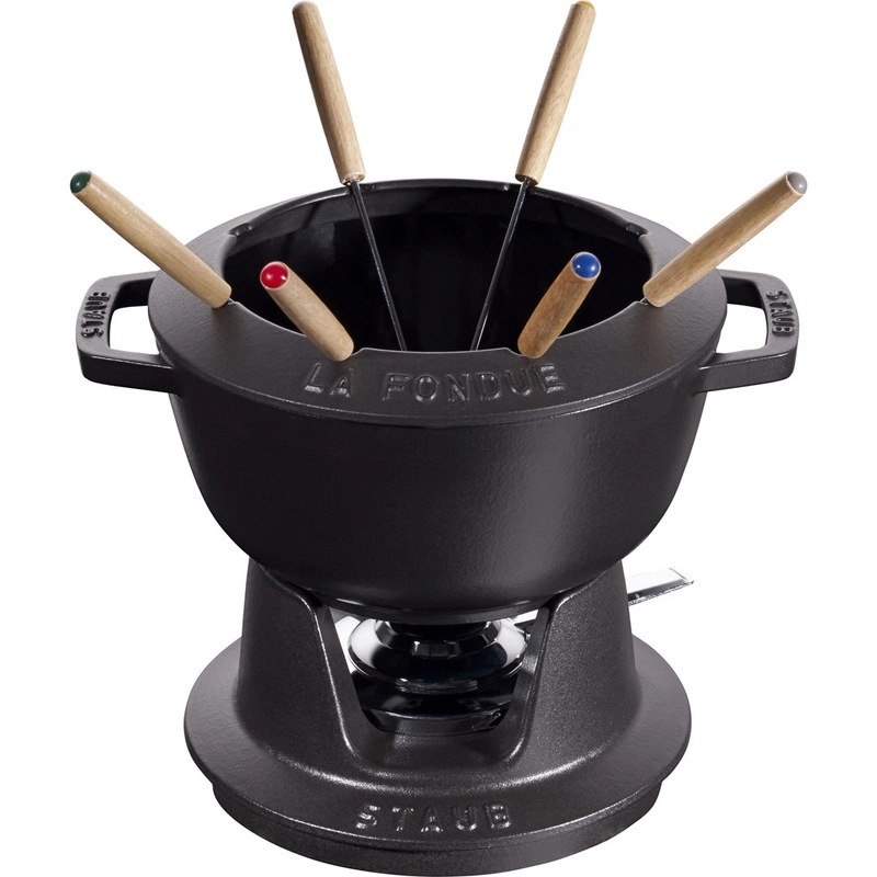Staub - zestaw do fondue 20 cm, czarny