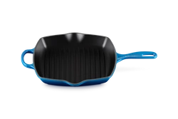 Le Creuset - patelnia żeliwna grillowa z dwoma uchwytami 26 cm Azure