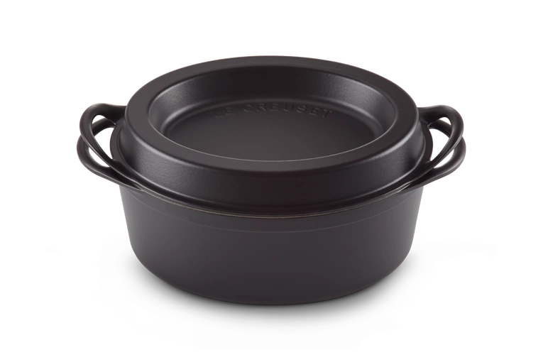 Le Creuset - brytfanna żeliwna Doufeu owalna 32 cm 7,2 l czarna