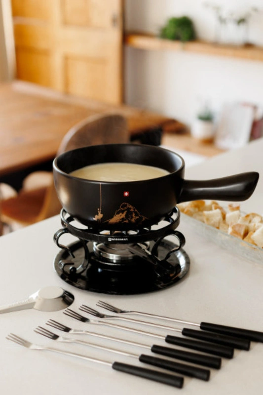 SWISSMAR - SWISSMAR Fondue GRUYERE, ceramika, szary