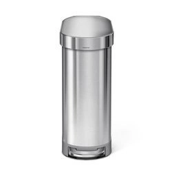 simplehuman - Kosz na śmieci 45L pedałowy SLIM - stal FPP