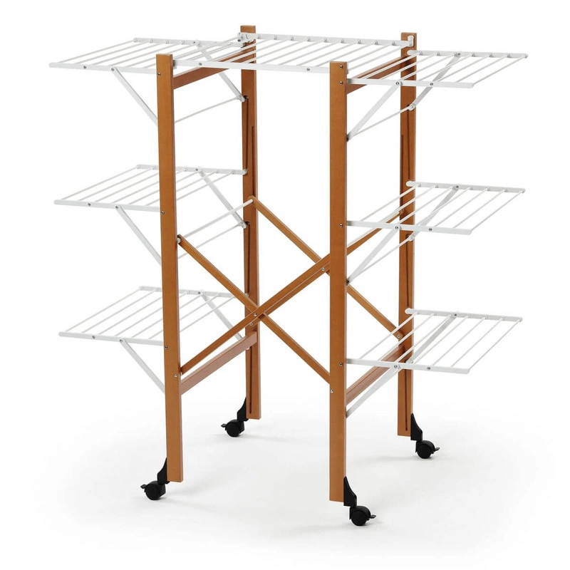 ARREDAMENTI - AQUILONE Suszarka na pranie - 132 x 67 cm, Brązowy