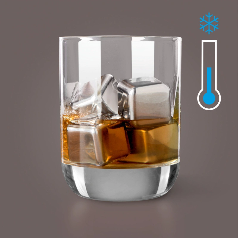 VACU VIN - Stalowe kostki chłodzące do whiskey