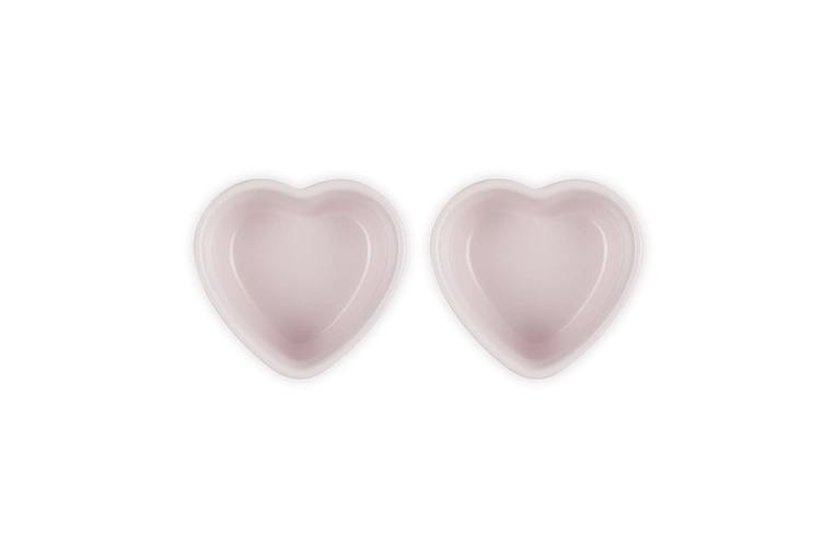 Le Creuset - Zestaw 2 Foremek Serce 300 ml Shell Pink