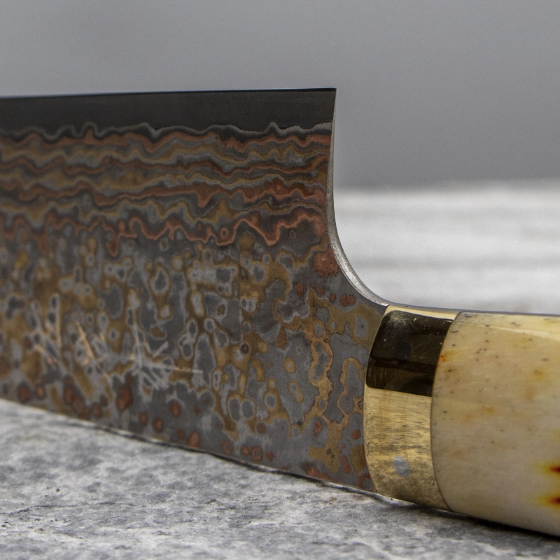 Takeshi Saji - OBB Black VG-10 Color Nóż Santoku 18 cm