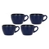 Rose&Tulipani - zestaw 4 kubków śniadaniowych 420 ml Concerto Blu Cobalto