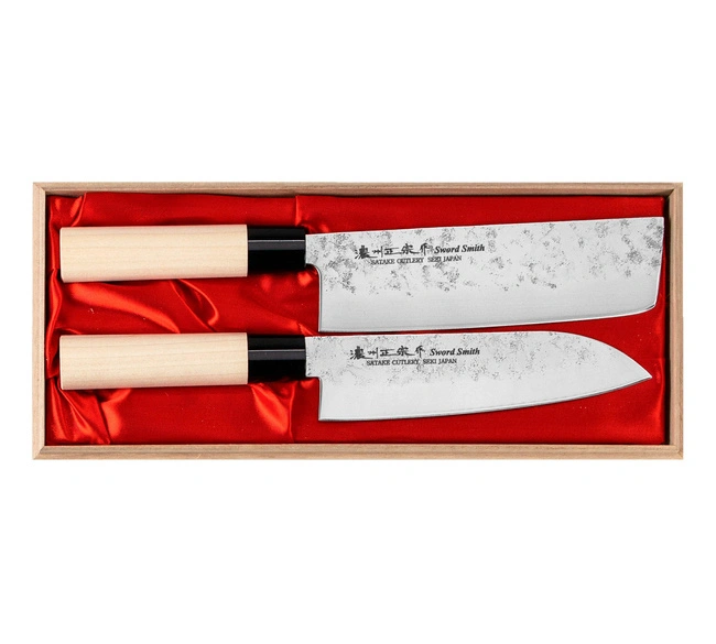 Satake - Nashiji Natural Zestaw Santoku + Nakiri
