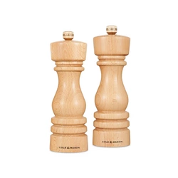 Cole & Mason - Zestaw młynków do soli i pieprzu London Natural Beech 18 cm