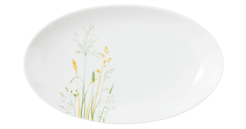Seltmann - MEADOW GRASSES GREEN Owalny półmisek 24 x 14.5 cm