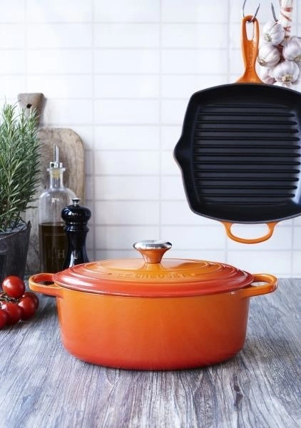 Le Creuset - brytfanna żeliwna emaliowana Signature 29 cm 4,7 l płomienna