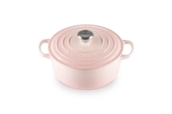 Le Creuset - garnek żeliwny emaliowany Signature 28 shell pink