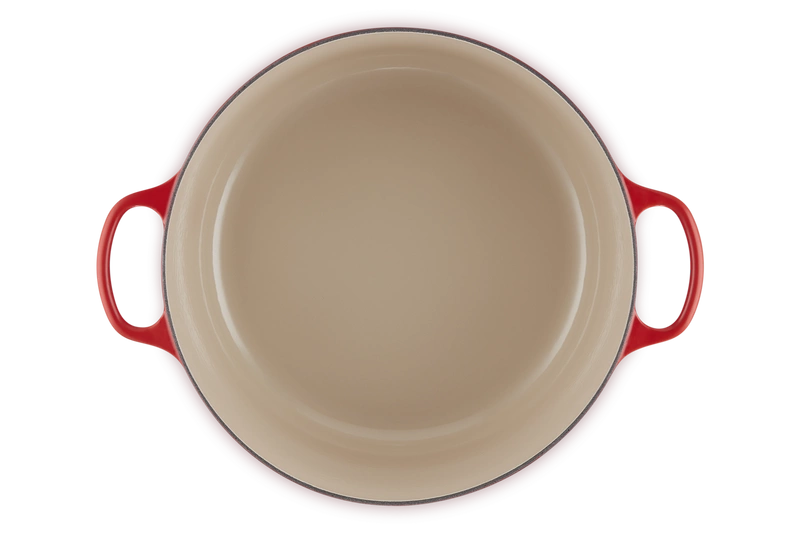 Le Creuset brytfanna żeliwna emaliowana Signature okrągła 34 cm 12 l wiśniowa