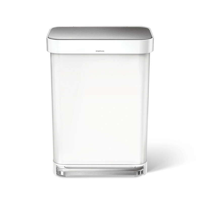 Simple Human - kosz na śmieci 55 l pedałowy Liner Pocket biały