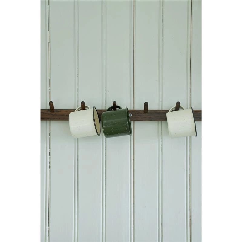 Sagaform - kubek, żeliwo emaliowane, 0,35 l, 11 x 9 x 8 cm, zielony Doris