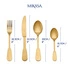 Mikasa - Komplet złotych sztućców SOHO GOLD 16 el.